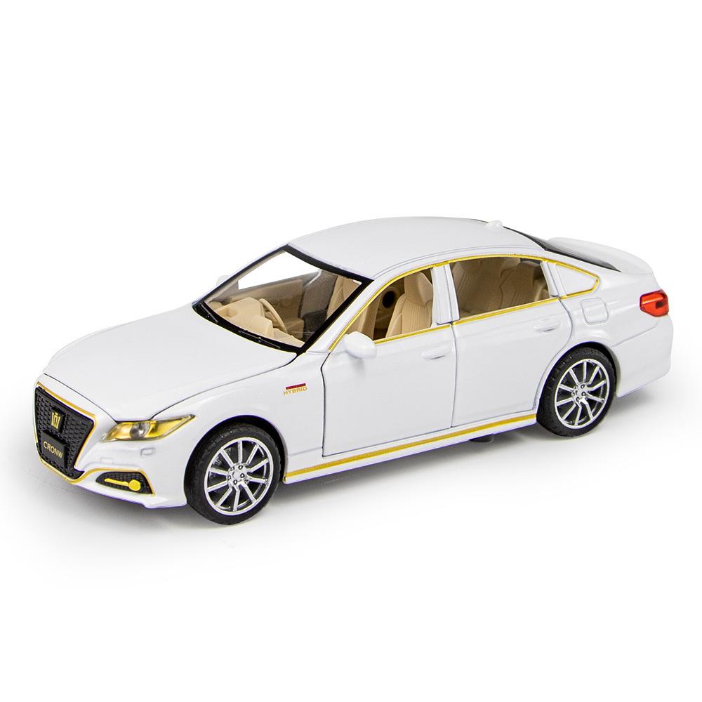 1/32 Toyota CROWN Металлическая модель автомобиля Литье под давлением и Игрушечные транспортные средства Металлическая модель игрушечного автомобиля Симуляция звука и света Коллекция Подарок