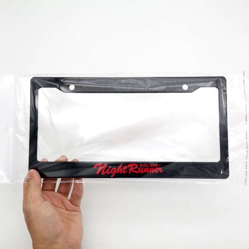 Ein Paar JDM Racing Style Kennzeichenhalter mit 5-Sterne-Design für amerikanische kanadische Autos SUVs LKWs Kennzeichenhalter Abdeckungen Rahmen 6
