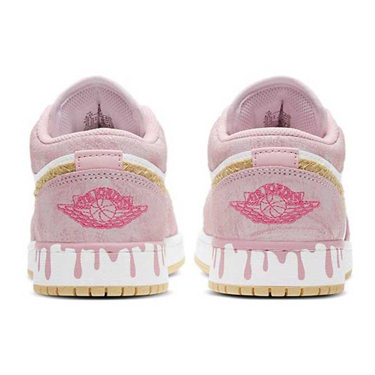 Air Jordan 1 Low GS Strawberry Ice Cream Kids Sneakers Pink Arctic-Punch Pale-Vanilla CW7104-601