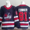 Men's Embroidered Ice Hockey Jersey - Jets Team #55, #13, #81