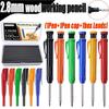 2.8mm Woodworking Mechanical Pencil Set with100leads,Ergonomic Grip Solid Carpenter Marking Pencil for Engineering Drawing Tool