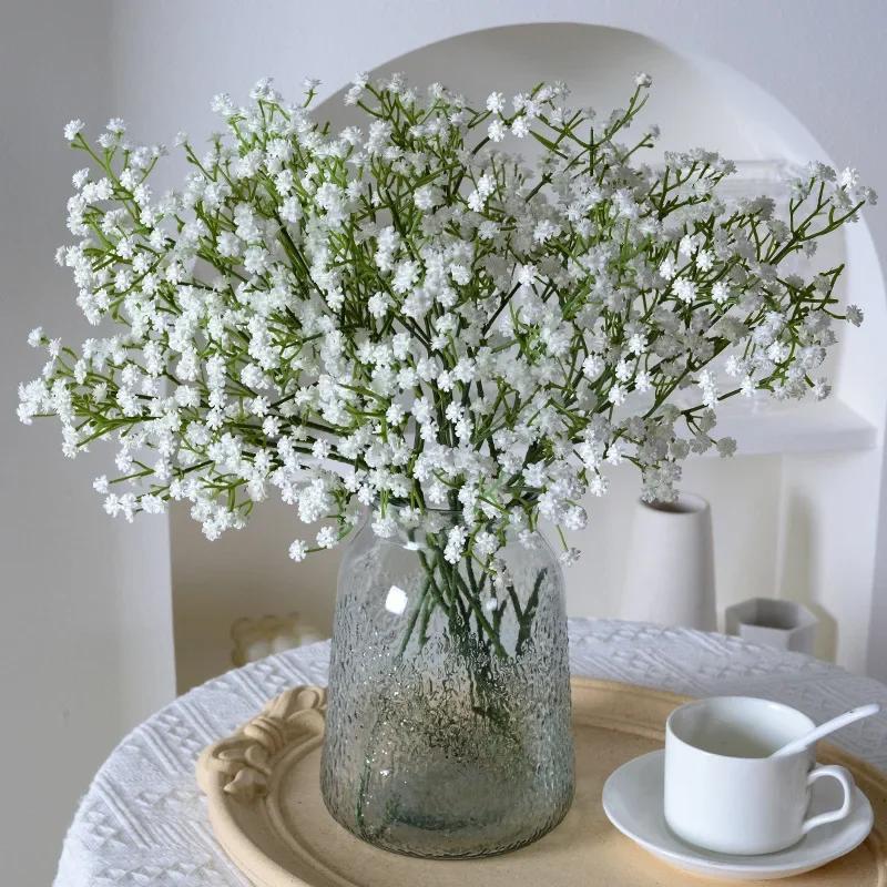1pcs Artificial Flowers Baby Breath Flower Fake Gypsophila for Wedding Party Home Decoration Floral Bouquets DIY Accessories