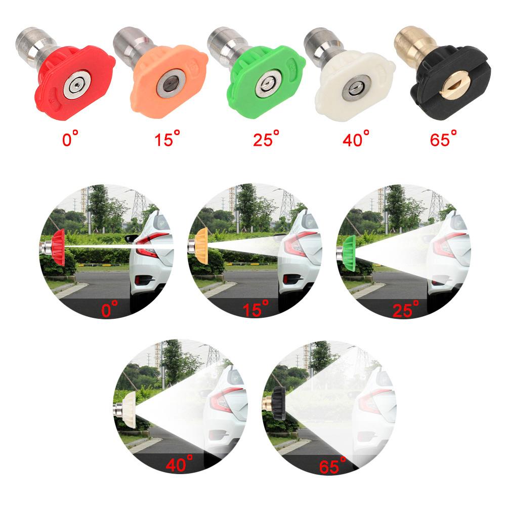 Alta Pressão M22 14MM para Limpeza de Carros Kit Bico Colorido com 5 Conexões Rápidas Pistola de Água de Limpeza Para Karcher/Nilfisk