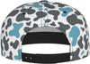 Blue Gray Cow Print Baseball Cap for Men Women Adjustable Trucker Hat Snapback Sun Dad Cap Lightweight Unisex for Summer