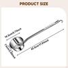 Stainless Steel Water Ladle Cup Long Handle Easy To Porridge Spoon Soup for Hair Washing