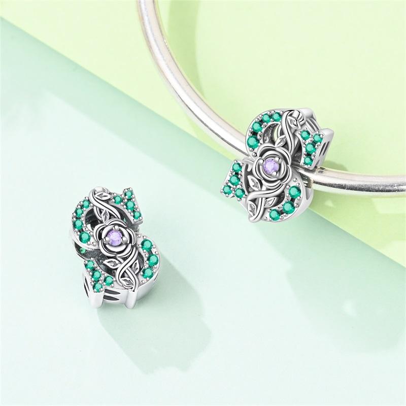 925 Silver Green Series Longing For The Tree Of Free Life Charms Beads For Women Fit Bracelet DIY Jewelry Gift