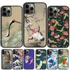 Carp Waves Crane and Brocade Phone Case For iPhone 17 Air 15 16 Cover  11 13 14 Pro Max 12 Plus Max Fundas