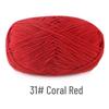 Su He 4-Strand Combed Cotton Yarn for Handmade Knitting: DIY Milk Cotton for Dolls, Cushions, and Blankets.