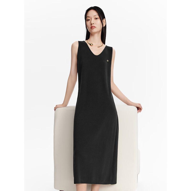 

PEACEBIRD Women s V-Neck Knitted Long Dress M