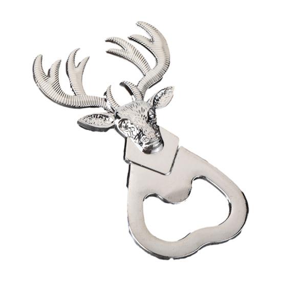 Hirschkopf Flaschenöffner, Kreativer Bieröffner mit Wortspiel "One Deer You" Bedeutung, Zinklegierung Hochzeitsmitgebsel Geschenk für Trauzeugen