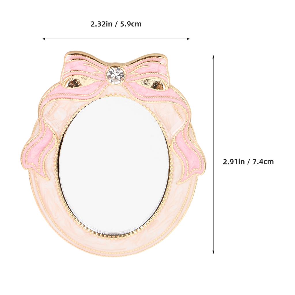 Pocket Makeup Mirror Lightweight Mini Vanity Mirror Portable Makeup Mirror Elegant For Makeup Touchups Travel Portable Use