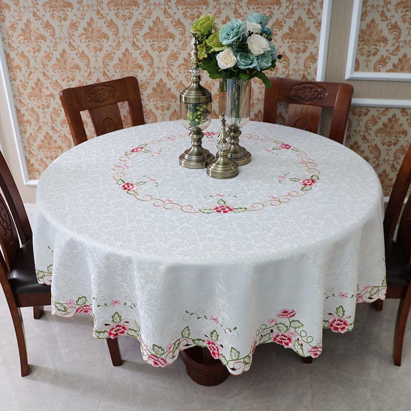 

Круглая скатерть ткань круглая свежая полая кружевная домашняя ретро скандинавская белая круглая ткань для стола высококлассная 120*120