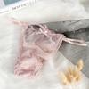 Underpants Women's Transparent Hollow Out Sexy Briefs Dots Panties Lace Thong Mesh Panties G String