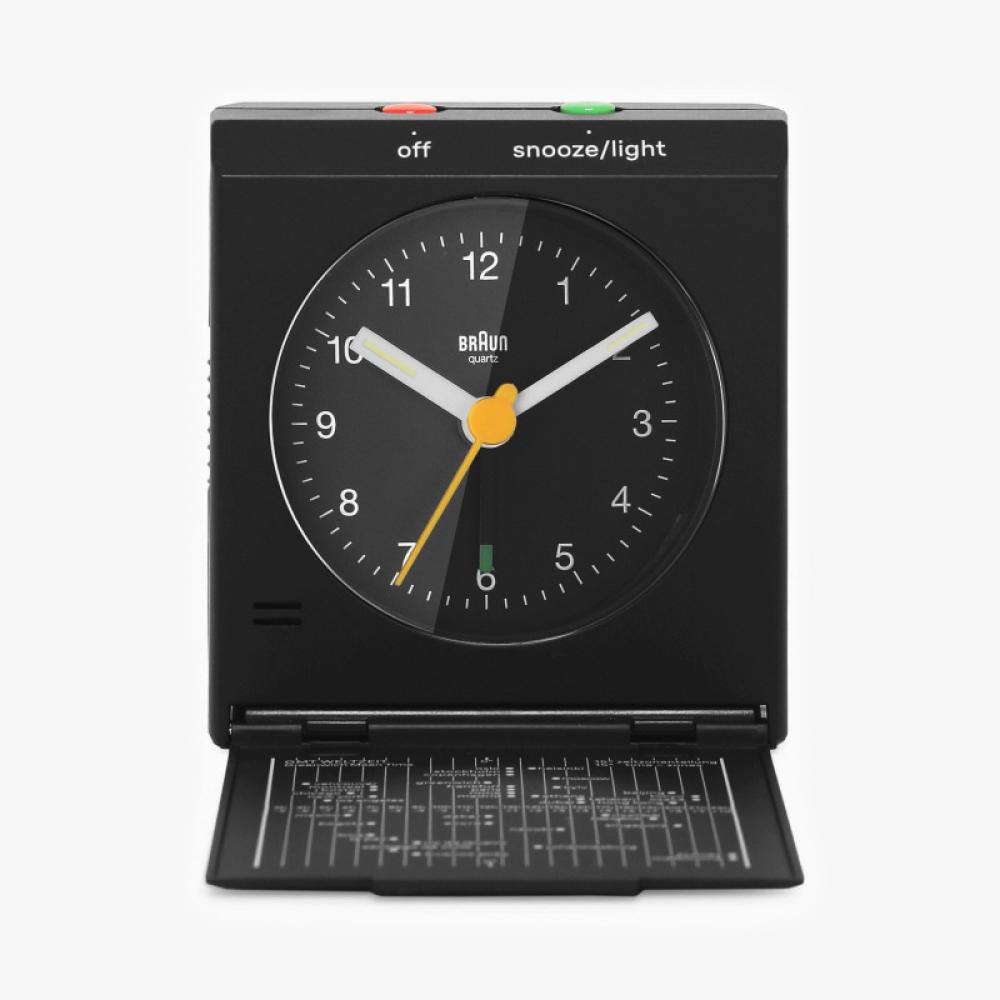 Braun BC05B Klassischer analoger Reisewecker mit Crescendo-Alarm, geräuscharm, für öffentliche Schreibtische