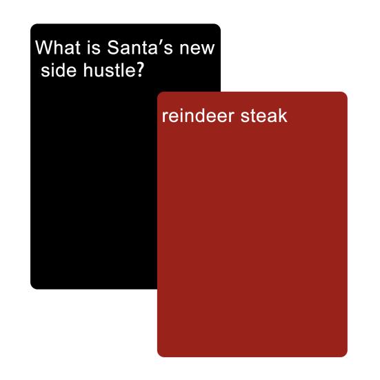 Christmas Cards Game 250 Unique Cards for Hilarious Holiday Fun Party Game White Elephant Secret Santa Gifts for Adults