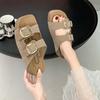 Cool slippers women's summer wear new high-value thick-bottomed versatile beach slippers