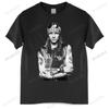 Baumwoll T-Shirt Unisex Sommer Oberteile Axl Rose Guns N Roses GNR VTG Retro Grafik Heavy Metal Unisex Marke T-Shirt Größere Größe