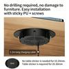 Universal Hide Wireless Phone Chargers 10W Quick Charge Under Desk Install For Multiple Surfaces Keep Workspaces Clean