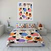 Colorful Sheep Pattern Design Bedding Duvet Cover Set  (1*Duvet Cover 2*Pillowcases, Without Duvet Insert)