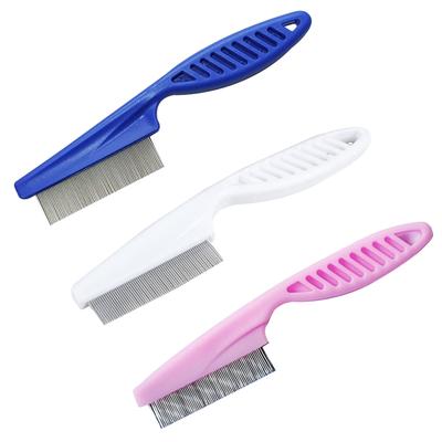Vlo 3 14cm Hondenkam voor Honden en Haar Huisdierverzorging Haar trimmer voor en Kleine Huisdierbenodigdheden 3-Pack Kam, Kleuren, Katten, Multifunctionele Kam, Borstel,