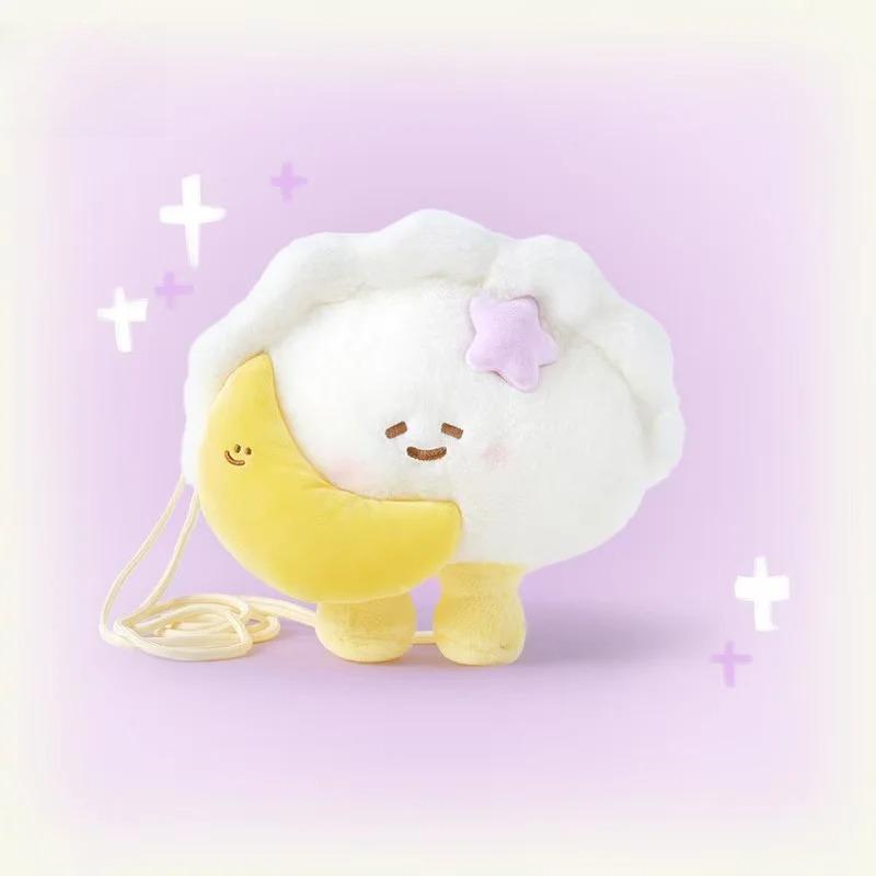27cm New Simulation Food Dumpling Crossbody Bag Series Plush Toy Figurine Cartoon Anime Cute Gift for Friends Fun Doll