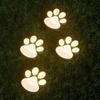 4Pcs Solar Powered Dog Cat Animal Paw Print Light Energy Saving Path Lawn Lamp  Summer Camping