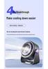 Desktop Mini Fan with 100-Speed Digital Display, USB Charging, and Turbine Air Circulation for Office Use