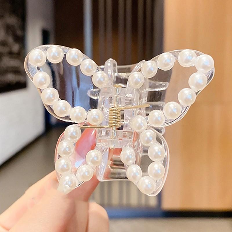 8 Style Transparent Mini Hair Pins Claw Crab Girls Women Barrette Acrylic Butterfly Hair Clips Korean Hair Accessories