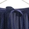 COMME des GARCONS 90s Old Pin Dot Pattern Mimole Length Wrap Skirt Navy Women Used