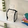 Contemporary Cloth Tissue Dispenser Cotton Fabric Desktop Storage Organizers Minimalist Toast-Shaped Tissue Box
