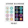 Women's Rave Festival UV Neon Body Face Temporary Tattoos Waterproof Fluorescence Fluorescent Fluorescent Tattoo Stickers 20