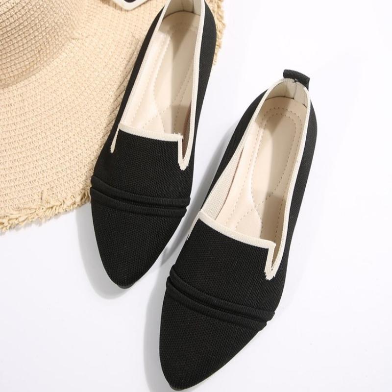 Fashion Women Sneakers Loafers Shoes Ballet Flats Pointed Toe Barefoot Slip-on Casual Low Heel Luxury Brand Women Shoes Zapatos Mujer