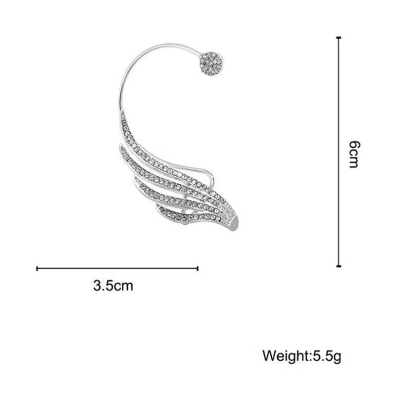 Korean Dongdaemun Star Tassel Snowflake Butterfly Ear Cuff Clip, No Piercing Required, 2025 Design.