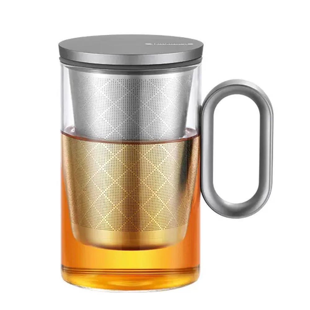 

Кружка серии SAMADOYO-LOVE из алюминия, Аксессуары для чайной церемонии, Разделение чая, Послеполуденный чай, Офисная кружка 500ML серый