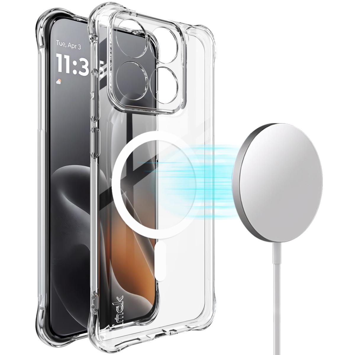 

For Moto Edge 70 Fusion 5G Phone Case IMAK Shock-resistant Soft Magnetic Case Moto Edge 70 Fusion 5G