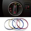 Car Headlight Switch Decorative Frame Trim Ring Sticker Fit for Volkswagen VW Golf Jett MK5 MK6 Passat B6 B7 CC Touran Tiguan
