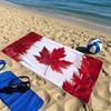1pc of Canadian Maple Leaf Themed Beach Towel: Featuring a Stunning Design, Essential for The Beach, Comfortable And Absorbent,