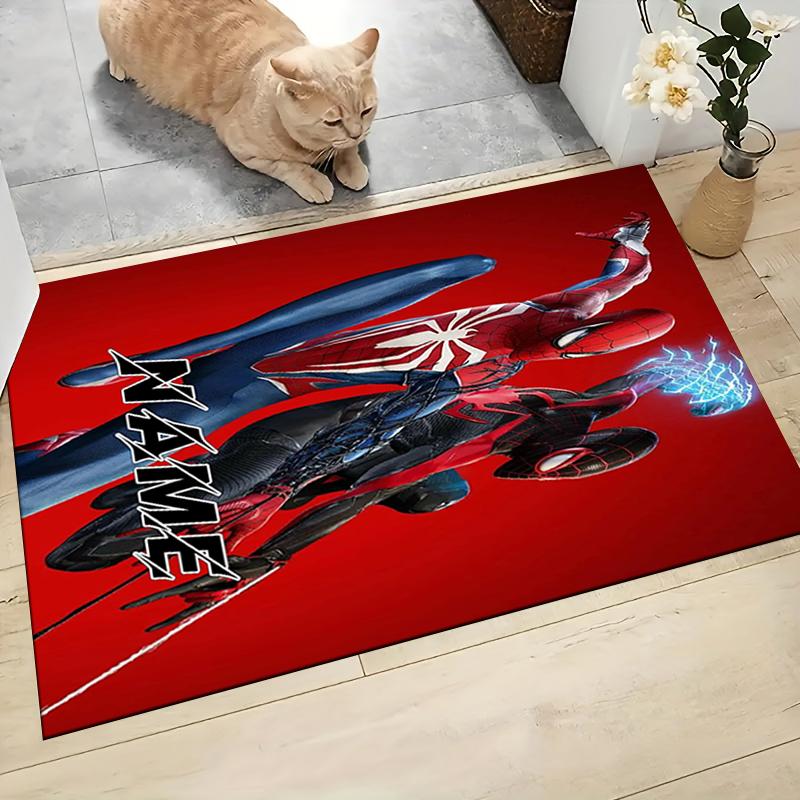 Custom Name "Spider-Man: Spider-Verse" Carpet Rug Customizable Soft Washable Anti-Slip Home Living Room Sofa Mats Personalized Rug. 0909315