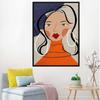 Nordic Figure Oil Painting Women Minimalist Abstract Art Canvas Painting Living Room Corridor Office Home Decoration Mural No Frame