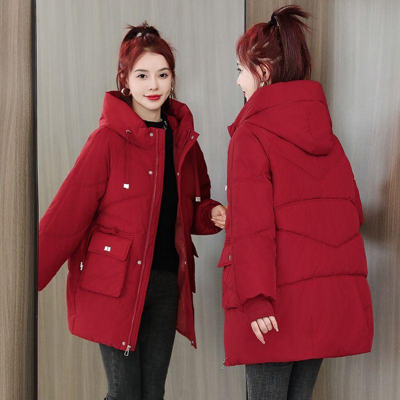 New Winter Women Warm Down Cotton Jacket Fashion Hooded Thick Puffer Clothing Short Coat Casual Loose Outerwear Female