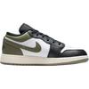 (GS) Air Jordan 1 Low 'Black Toe Medium Olive' Kids' 553560-092
