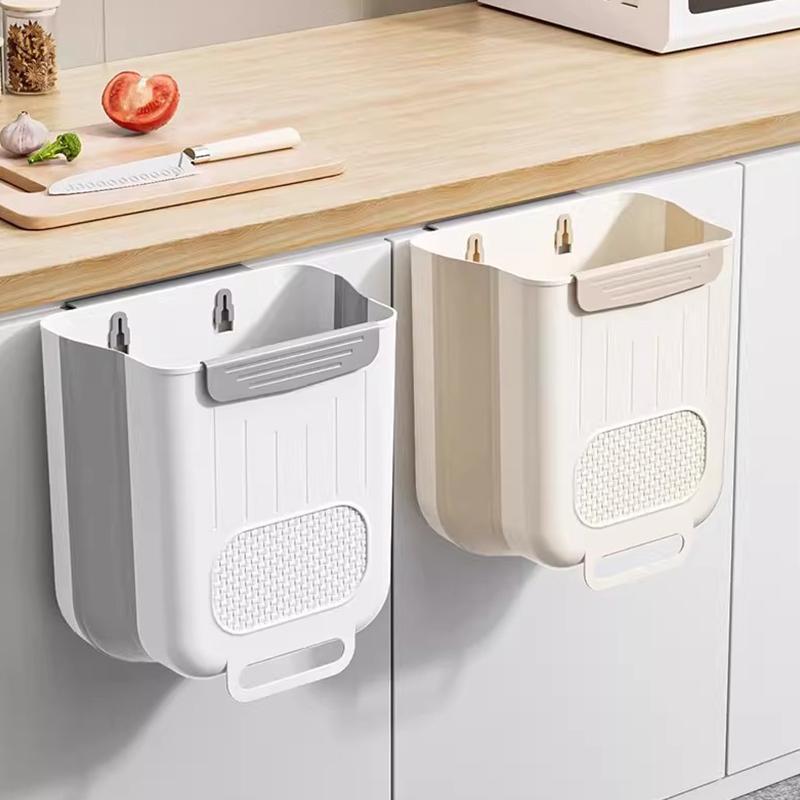 Poubelle murale pliable pour cuisine, armoire de maison, rangement suspendu, poubelle suspendue classée, accessoires de cuisine