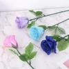 10Pcs Gardening Craft Accessories Fake Flower Stem Rose Flowers Head Decoration