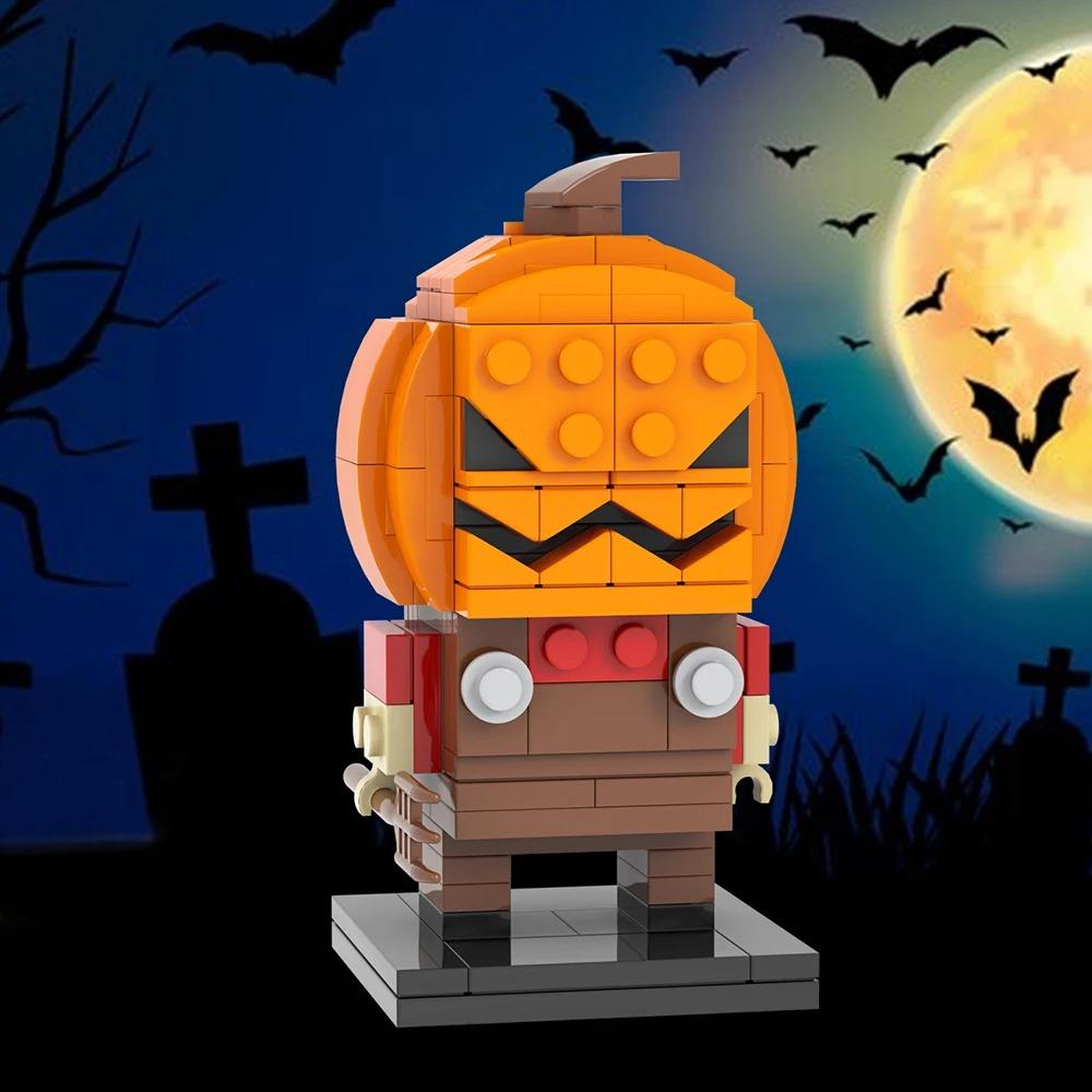 MOOXI Verschiedene Horrorfilme Sadako Tod Billy BrickHeadzed Erwachsene Bausteine Set MOC Ziegelmodellbausatz Spielzeug Kind Junge Mädchen Geschenk
