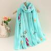 Literary National Style Long Scarf Spring Summer Travel Sunscreen Shawl New Women's Scarves  Gift