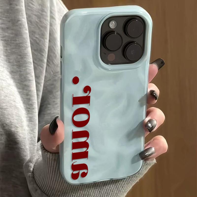 Trendy Red English Amor Pattern Phone Case For IPhone 17 Air 16 15 13 14 12 11 Pro Max Plus 16E 17 Pro Y2K Advanced Cover