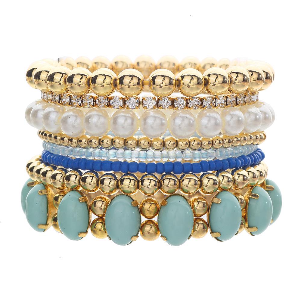 JYL TS Bracelet Multi-layer  Set Promotes Elegance & Pure Vibes ZJ11785 земляничный