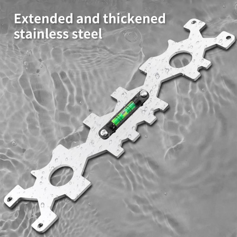 Professional Plumbing Tool Special Level Wrench Steel Multifunctional Wrench with Level Bathroom Faucet Plumbing