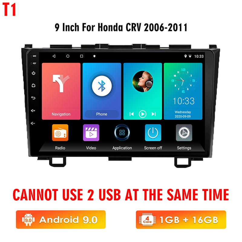 icreative 2 Din Android Car Stereo for Honda CRV CR-V 2006-2011 Car Radio Multimedia Player Navigation WIFI FM BT GPS Autoradio Head Unit