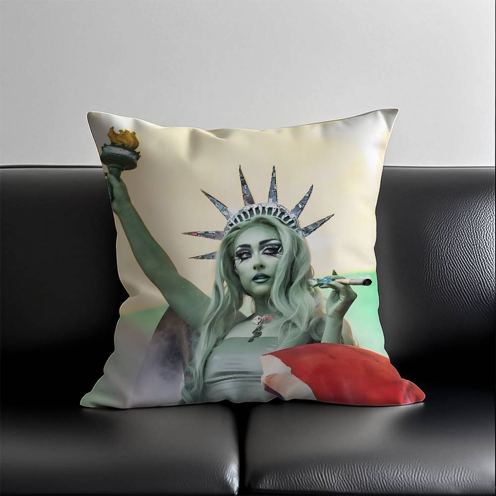 

CChappellS RRoanS Pillow Case SkinFriendly And Comfortable Fabric Pillowcase Lnvisible Lilky Zipper 30X30cm